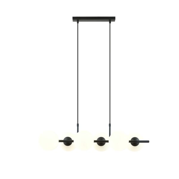 Emibig Visilica RORY 230V 10W MAX LED E14 Čelik/ Staklo Crna