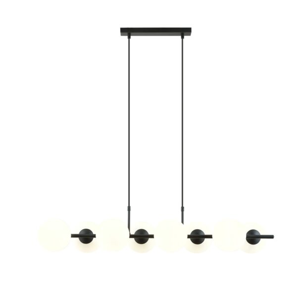 Emibig Visilica RORY 230V 10W MAX LED E14 Čelik/ Staklo Crna