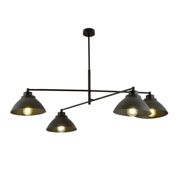 Emibig Luster MAVERICK 230V 15W MAX LED E27 Čelik Crna