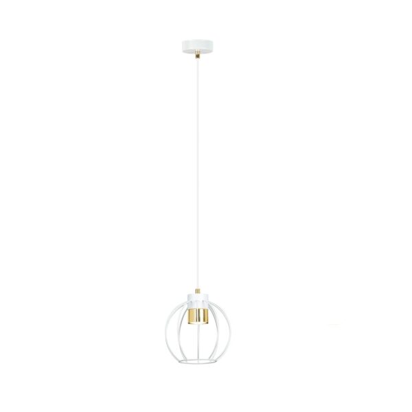 Emibig Visilica AJAX 230V 8W MAX LED GU10 Čelik Crna/ Zlatna