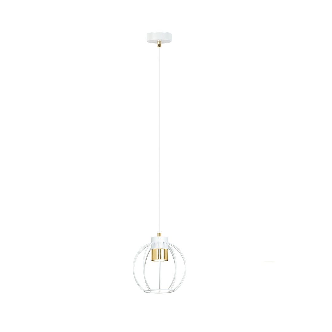 Emibig Visilica AJAX 230V 8W MAX LED GU10 Čelik Crna/ Zlatna