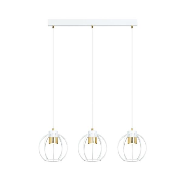 Emibig Visilica AJAX 230V 8W MAX LED GU10 Čelik Crna/ Zlatna