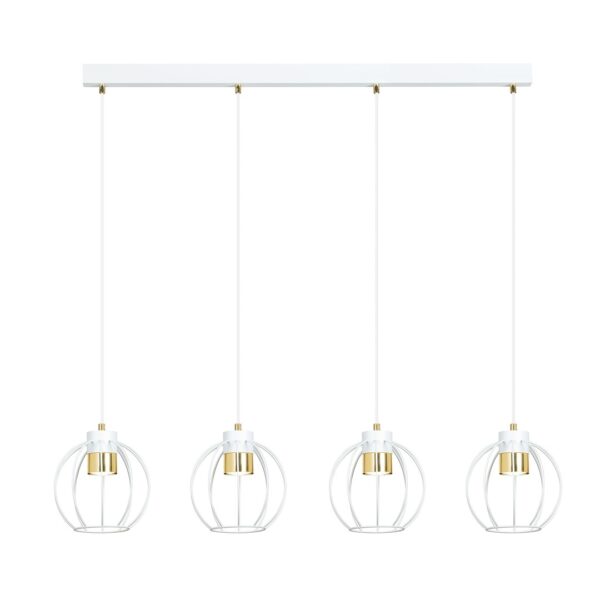 Emibig Visilica AJAX 230V 8W MAX LED GU10 Čelik Crna/ Zlatna