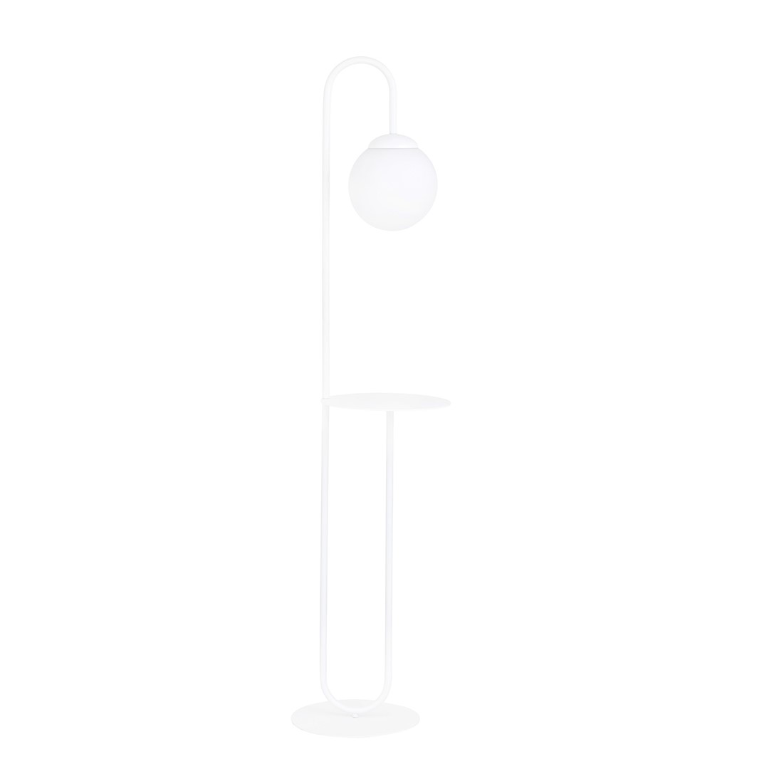 Emibig Podna lampa BARI 230V 10W MAX LED E14 Čelik/ Staklo Bijela - Slika 2