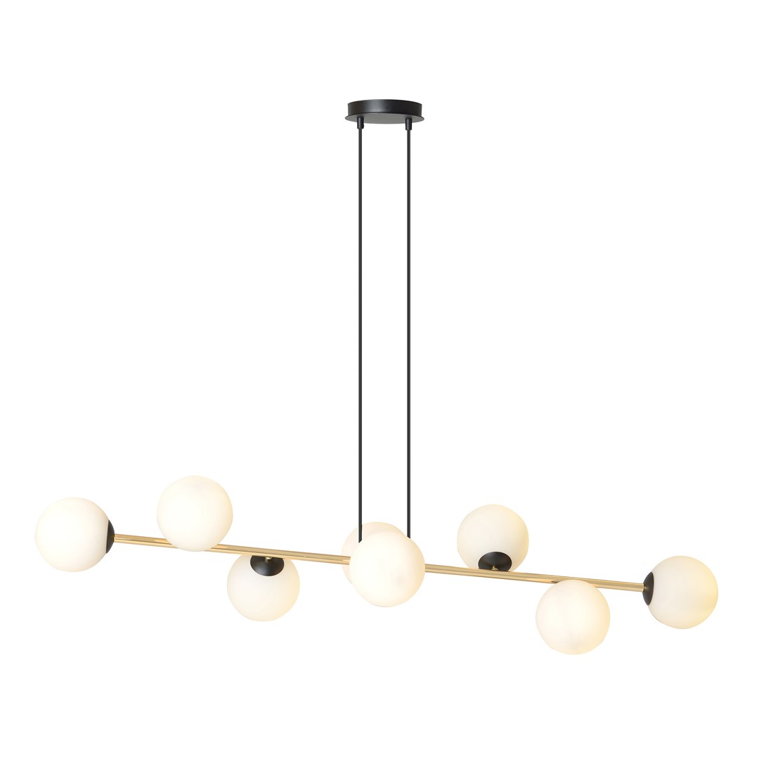Emibig Visilica GRAVITY 230V 10W MAX LED E14 Čelik/ Staklo Crna/ Zlatna - Slika 4
