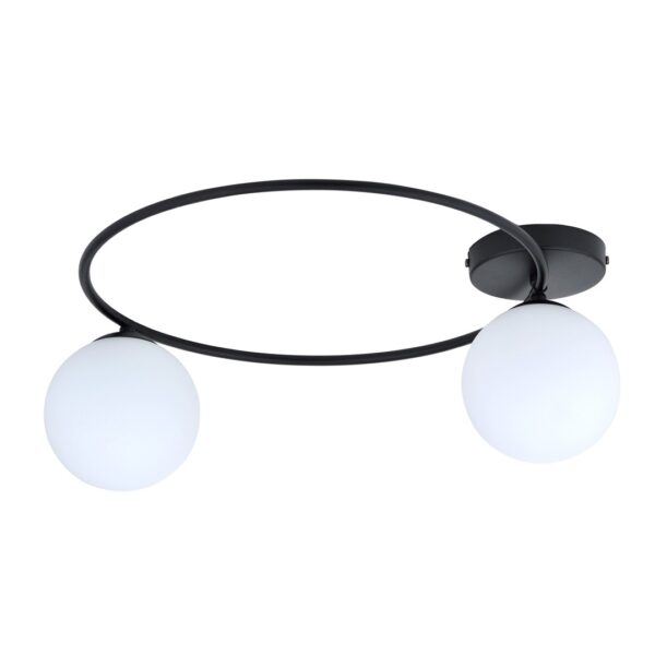 Emibig Stropna svjetiljka SOPRA 230V 10W MAX LED E14 Čelik/ Staklo Crna