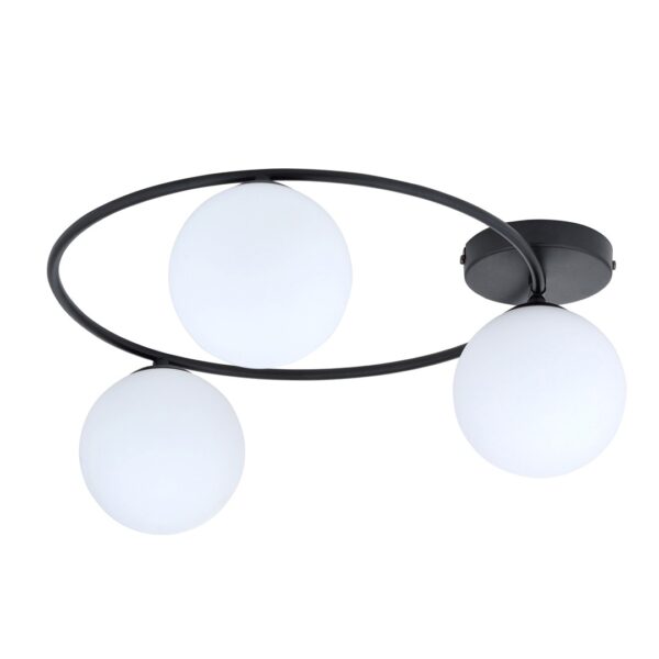 Emibig Stropna svjetiljka SOPRA 230V 10W MAX LED E14 Čelik/ Staklo Crna