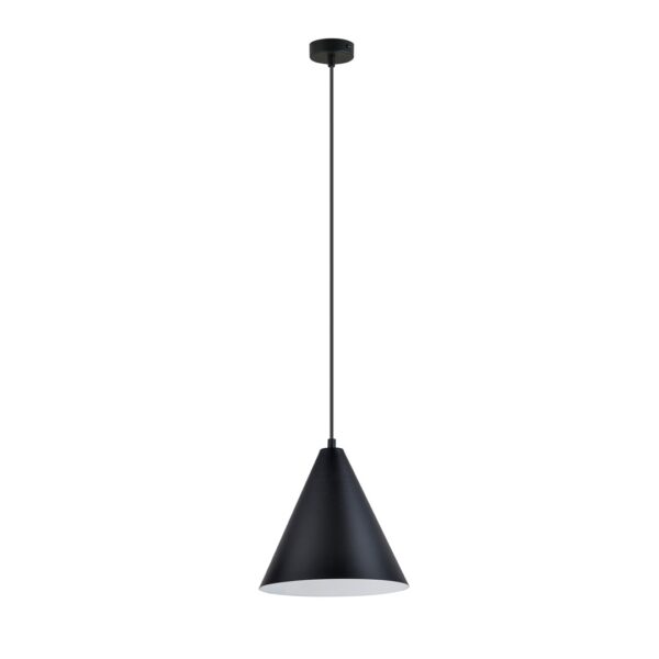 Emibig Visilica REBEL 230V 15W MAX LED E27 Čelik Crna/ Bijela