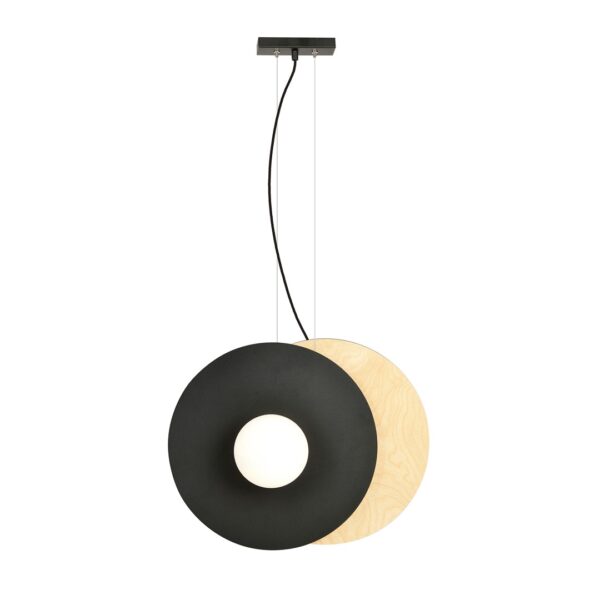 Emibig Visilica SOHO 230V 10W MAX LED E14 Čelik/ Staklo/ Šperploča Crna/ Smeđa