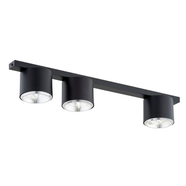 Emibig Stropna svjetiljka NANO 230V 12W MAX LED GU10 AR 111 Čelik Crna