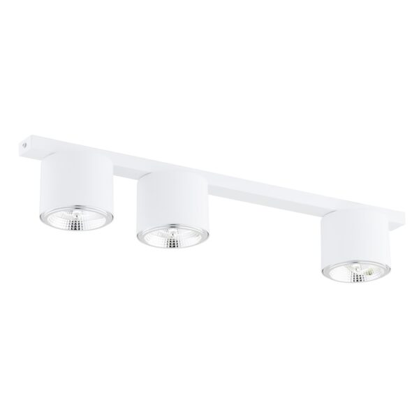 Emibig Stropna svjetiljka NANO 230V 12W MAX LED GU10 AR 111 Čelik Bijela