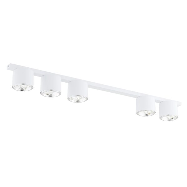Emibig Stropna svjetiljka NANO 230V 12W MAX LED GU10 AR 111 Čelik Bijela