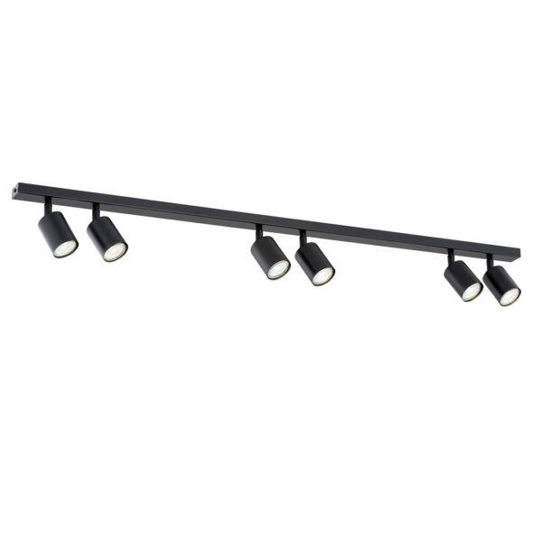 Emibig Stropna svjetiljka FLASH 230V 8W MAX LED GU10 Čelik Crna