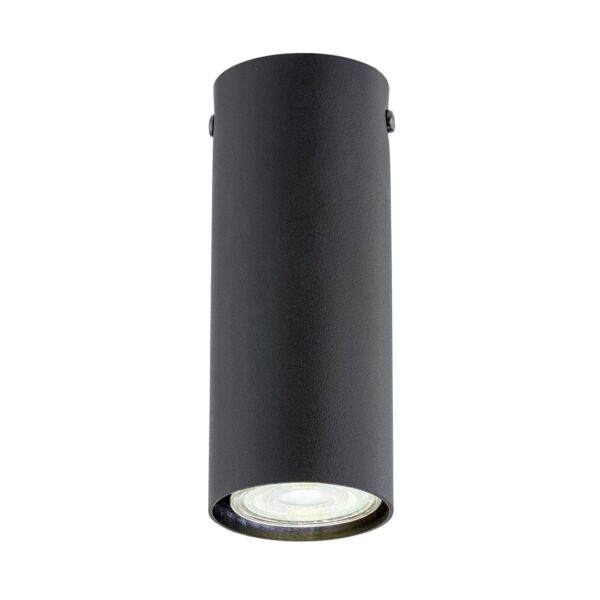 Emibig Stropna svjetiljka TECNO 230V 8W MAX LED GU10 Čelik Crna