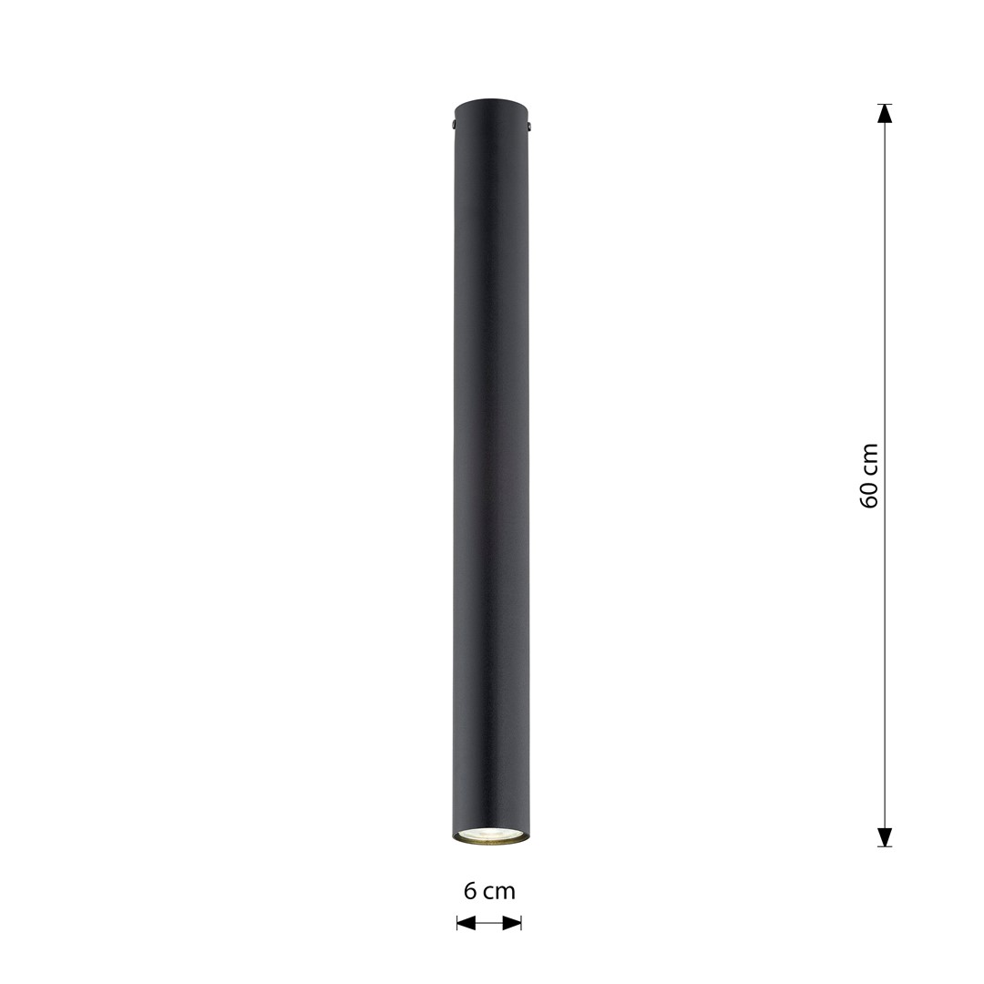 Emibig Stropna svjetiljka TECNO 230V 8W MAX LED GU10 Čelik Crna - Slika 8