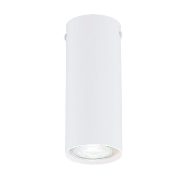 Emibig Stropna svjetiljka TECNO 230V 8W MAX LED GU10 Čelik Bijela
