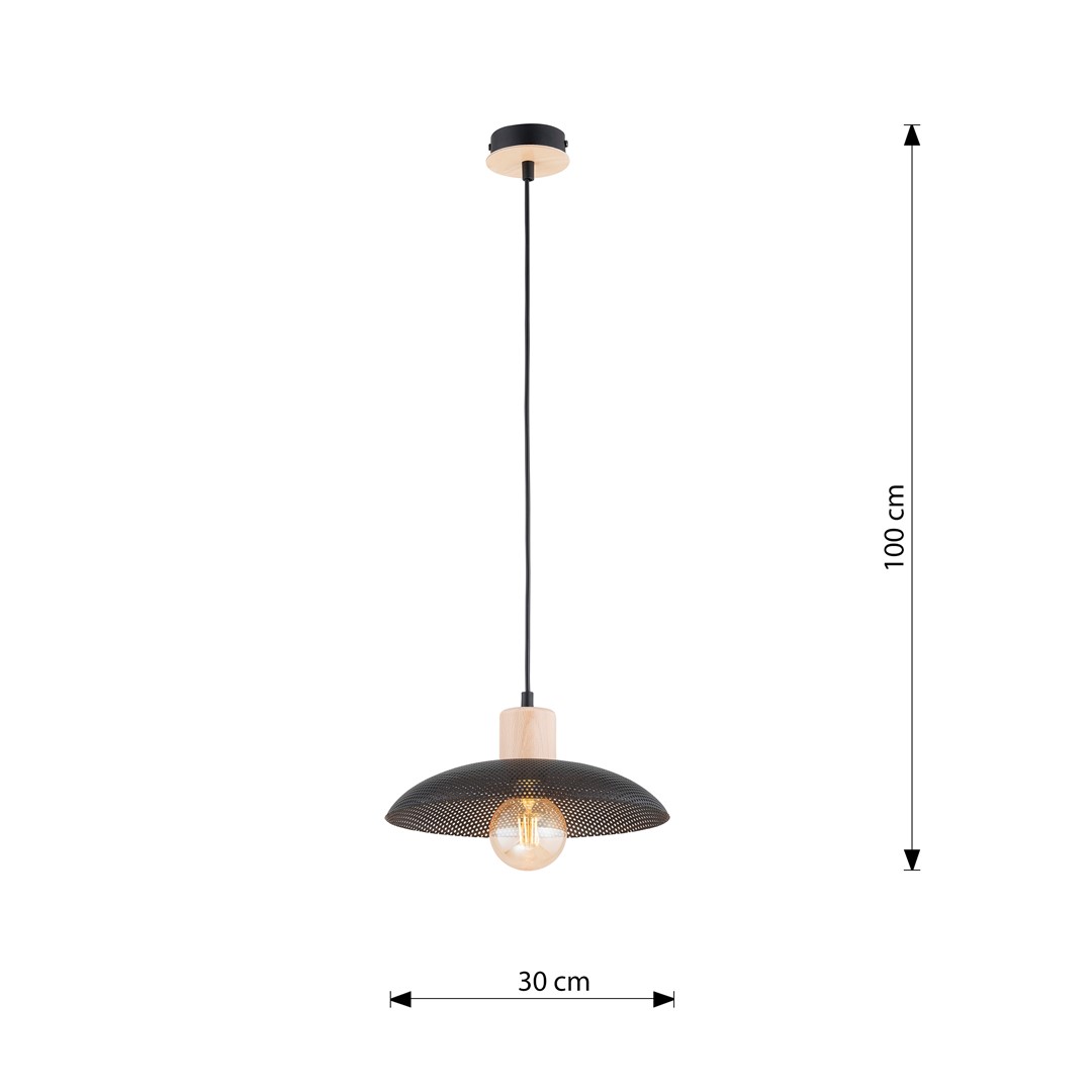 Emibig Luster KOBE 230V 15W MAX LED E27 Čelik Crna - Slika 9