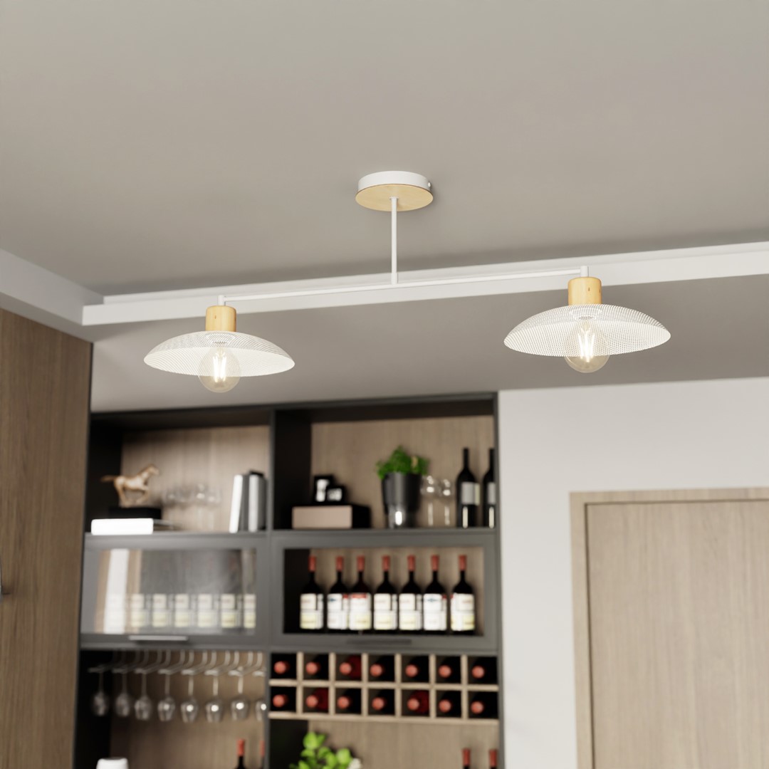 Emibig Luster KOBE 230V 15W MAX LED E27 Čelik Bijela - Slika 3
