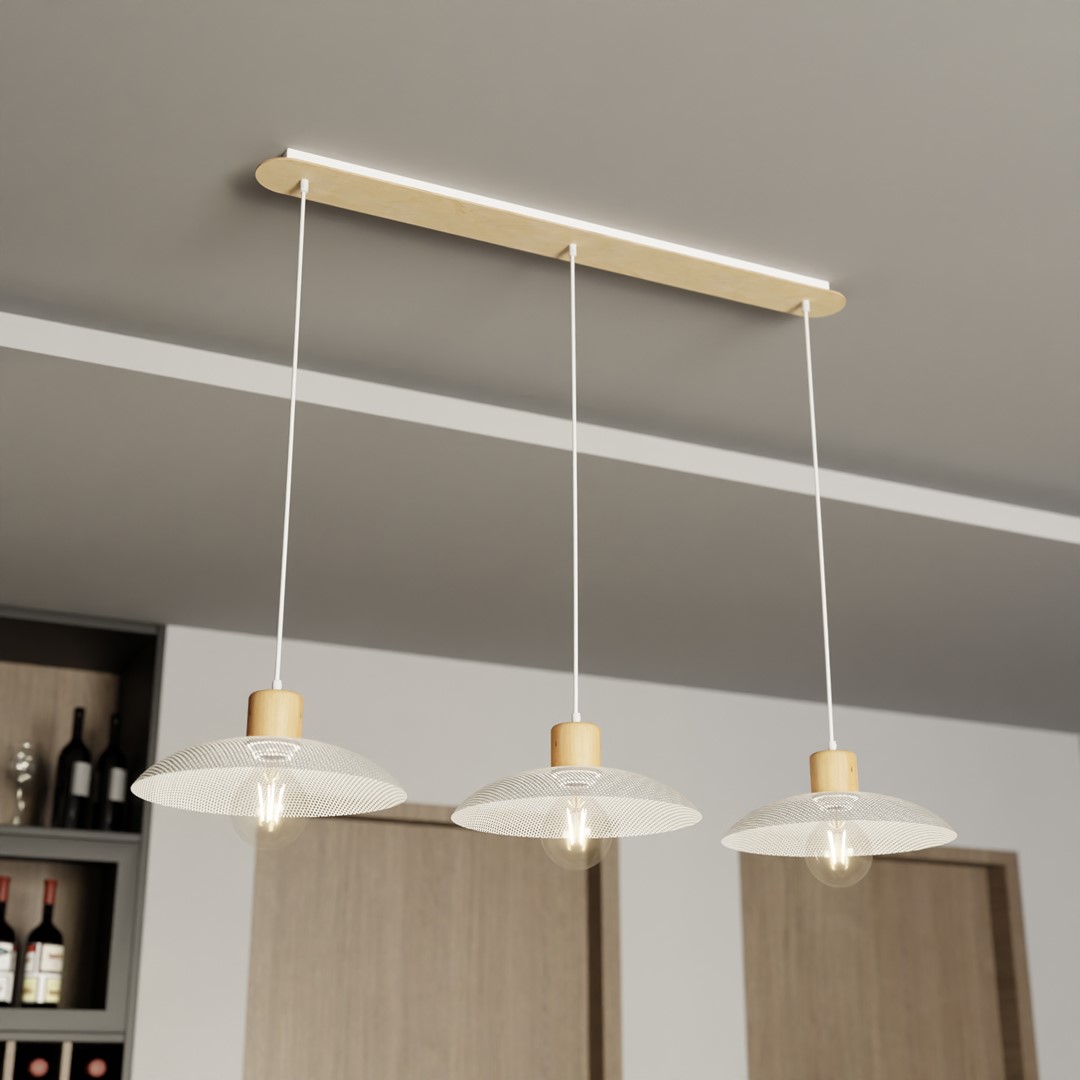 Emibig Luster KOBE 230V 15W MAX LED E27 Čelik Bijela - Slika 3
