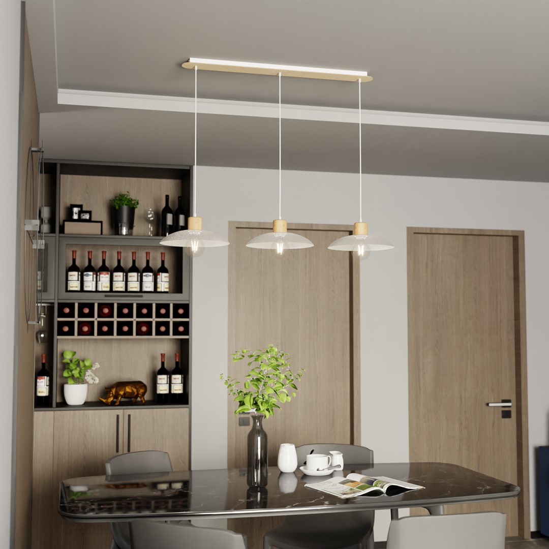Emibig Luster KOBE 230V 15W MAX LED E27 Čelik Bijela - Slika 7