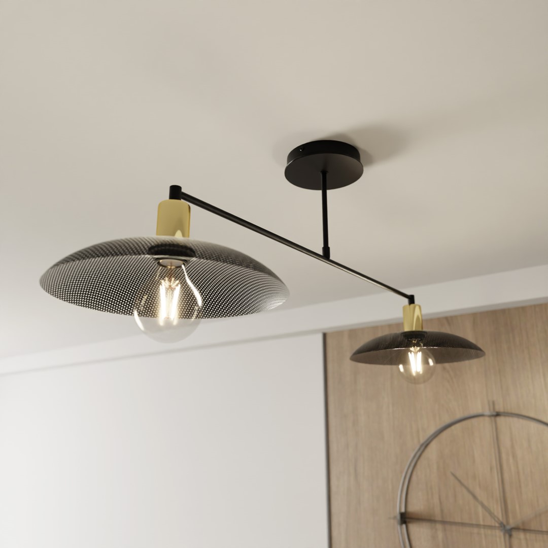 Emibig Luster SPIRIT 230V 15W MAX LED E27 Čelik Crna - Slika 4
