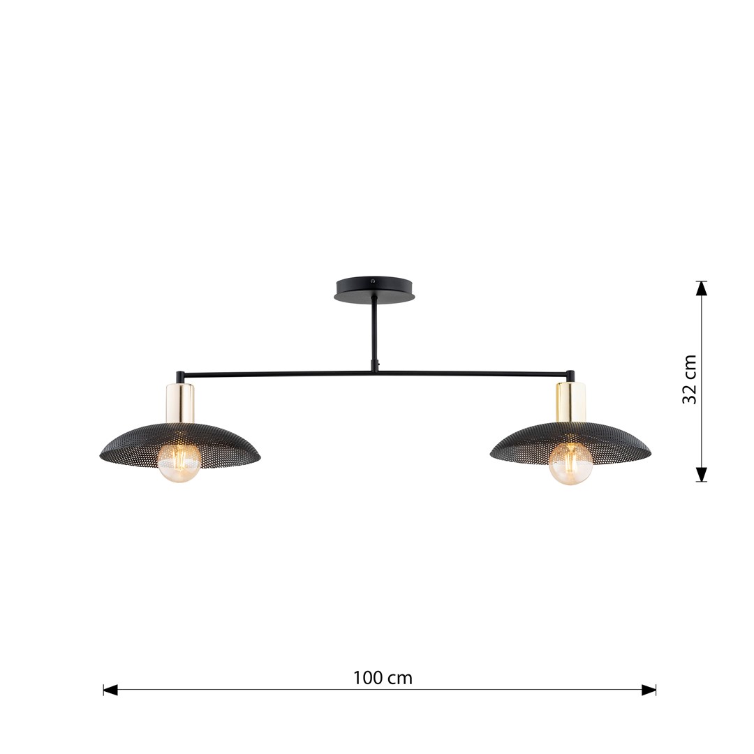 Emibig Luster SPIRIT 230V 15W MAX LED E27 Čelik Crna - Slika 6