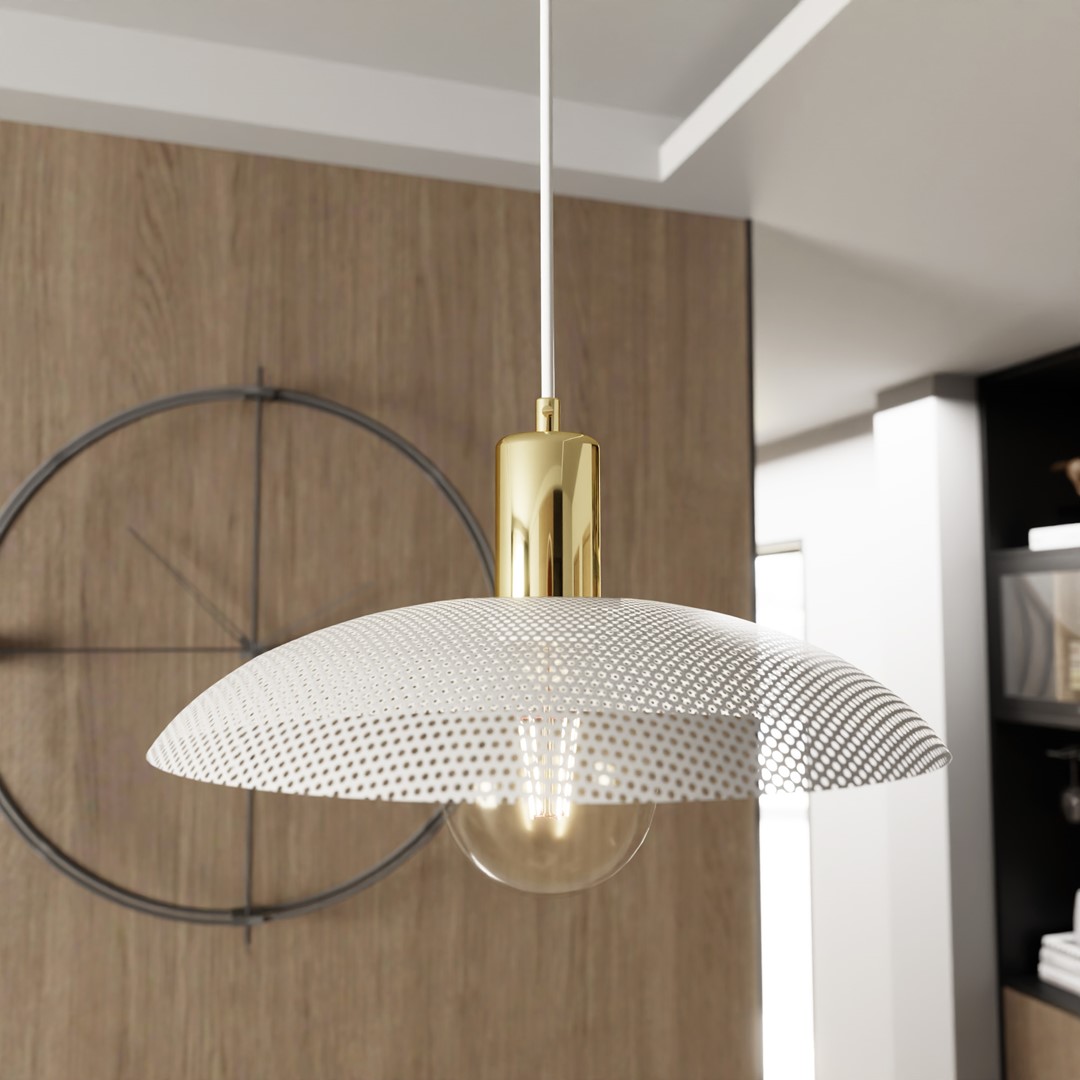 Emibig Luster SPIRIT 230V 15W MAX LED E27 Čelik Bijela - Slika 5
