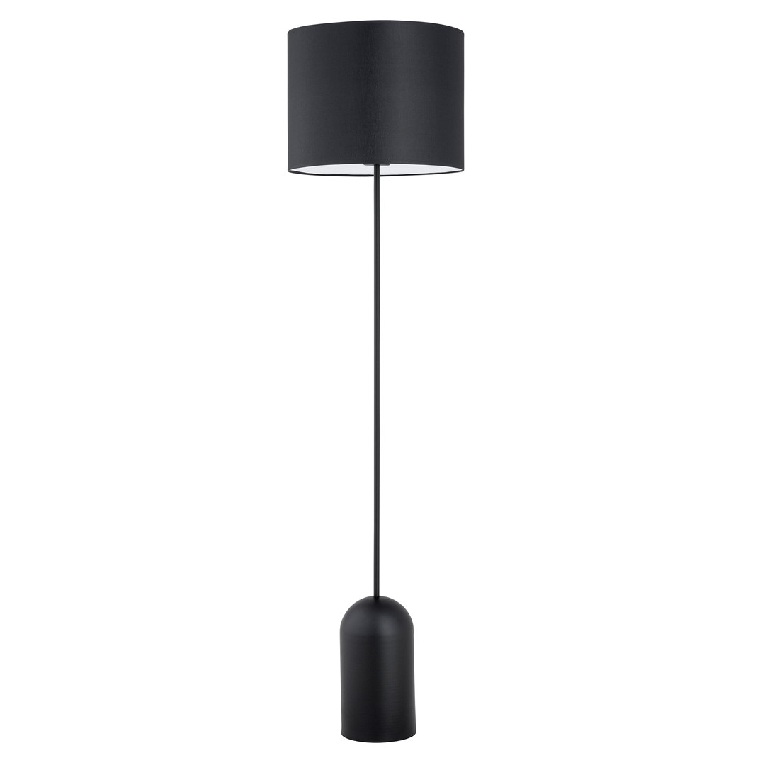 Emibig Podna lampa ASPEN 230V 15W MAX LED E27 Čelik/ Tkanina Crna - Slika 2
