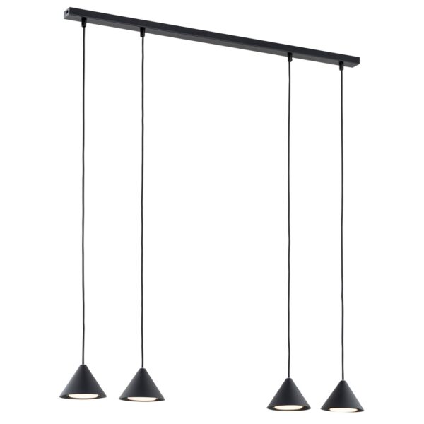 Emibig Visilica ELIT 230V 10W MAX LED GX53 Čelik Crna/ Zlatna