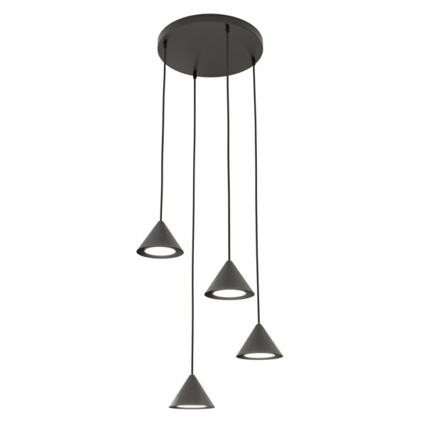 Emibig Visilica ELIT 230V 10W MAX LED GX53 Čelik Crna