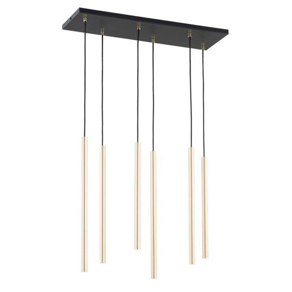 Emibig Visilica SELTER 230V 8W MAX LED G9 Čelik Crna/ Zlatna