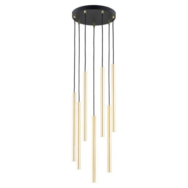 Emibig Visilica SELTER 230V 8W MAX LED G9 Čelik Crna/ Zlatna
