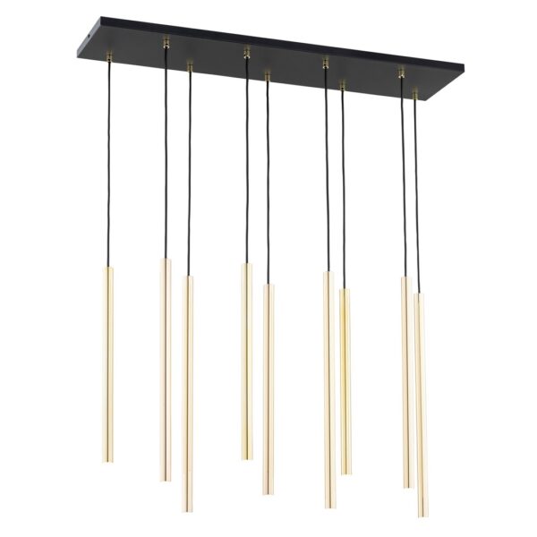 Emibig Visilica SELTER 230V 8W MAX LED G9 Čelik Crna/ Zlatna