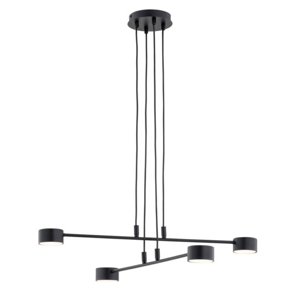 Emibig Visilica MODUS 230V 10W MAX LED GX53 Čelik Crna