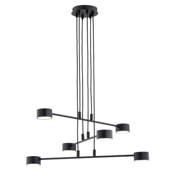 Emibig Visilica MODUS 230V 10W MAX LED GX53 Čelik Crna