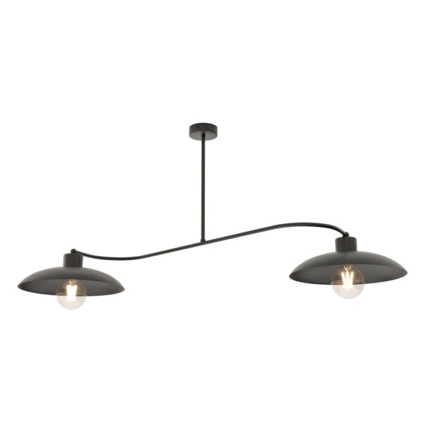 Emibig Luster FOSTER 230V 15W MAX LED E27 Čelik Crna
