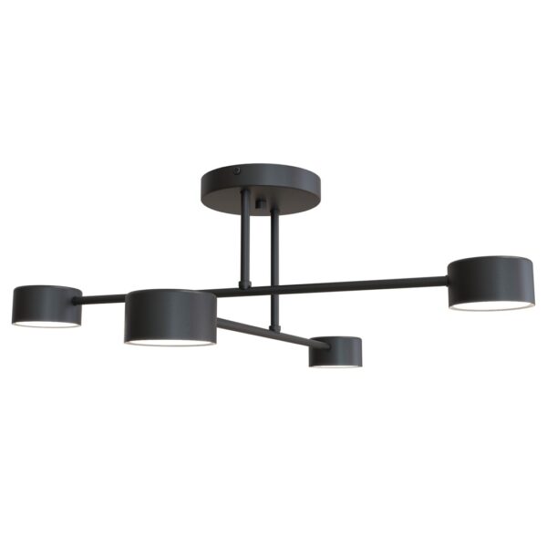Emibig Stropna svjetiljka HALO 230V 10W MAX LED GX53 Čelik Crna