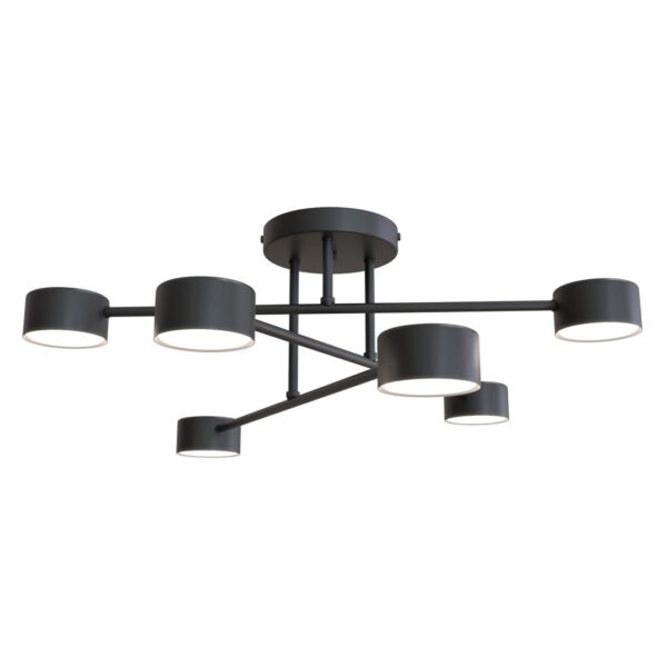 Emibig Stropna svjetiljka HALO 230V 10W MAX LED GX53 Čelik Crna