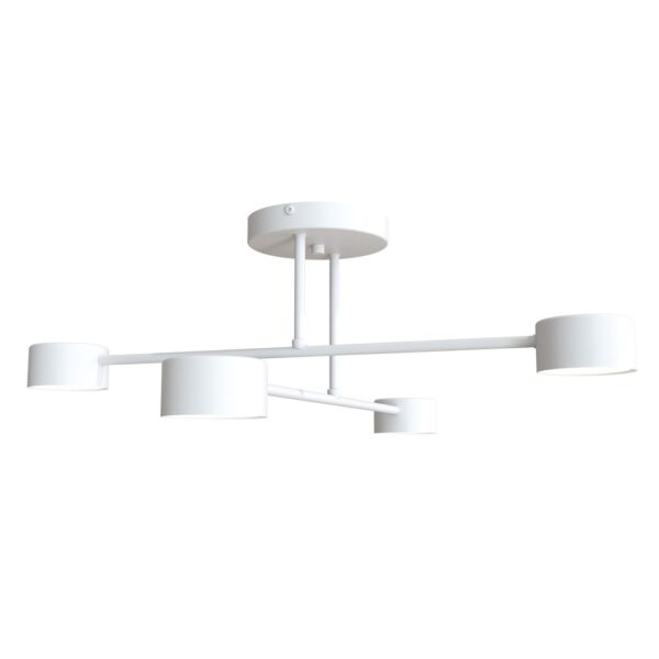 Emibig Stropna svjetiljka HALO 230V 10W MAX LED GX53 Čelik Bijela
