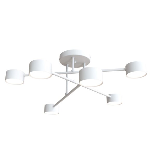Emibig Stropna svjetiljka HALO 230V 10W MAX LED GX53 Čelik Bijela