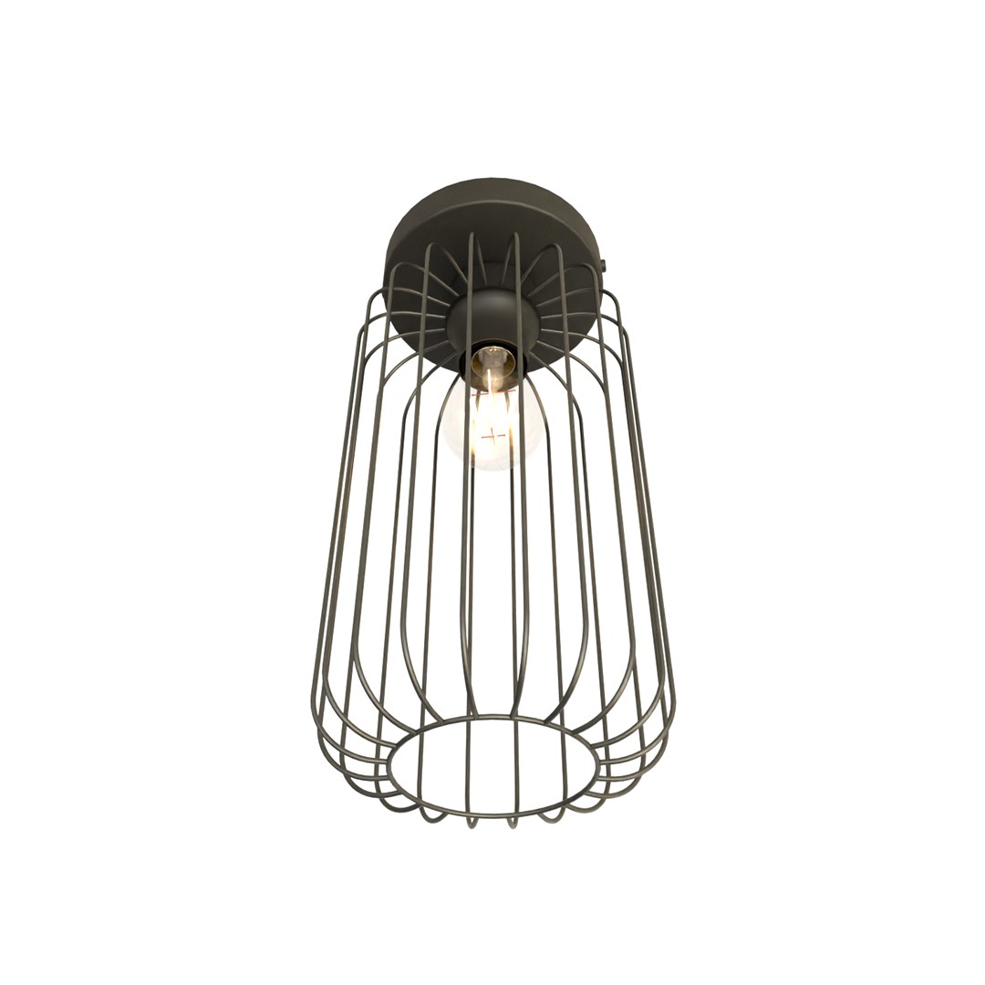 Emibig Stropna svjetiljka BARN 230V 15W MAX LED E27 Čelik Crna - Slika 2