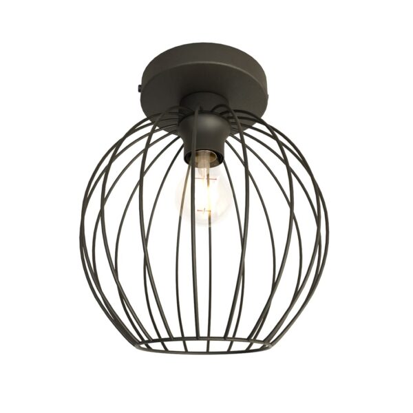 Emibig Stropna svjetiljka NEST 230V 15W MAX LED E27 Čelik Crna