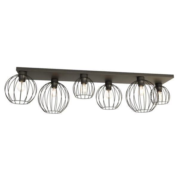 Emibig Stropna svjetiljka NEST 230V 15W MAX LED E27 Čelik Crna