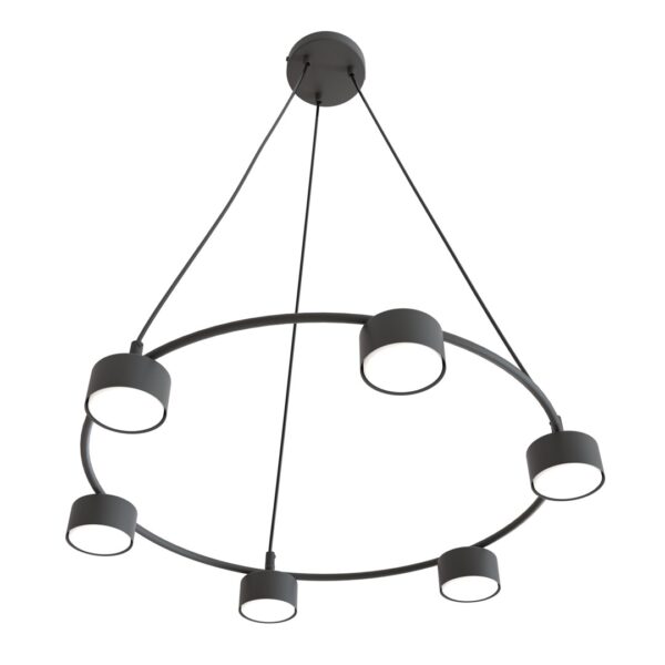 Emibig Visilica STARLIT 230V 10W MAX LED GX53 Čelik Crna