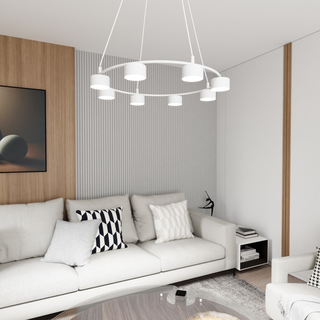 Emibig Visilica STARLIT 230V 10W MAX LED GX53 Čelik Bijela - Slika 3