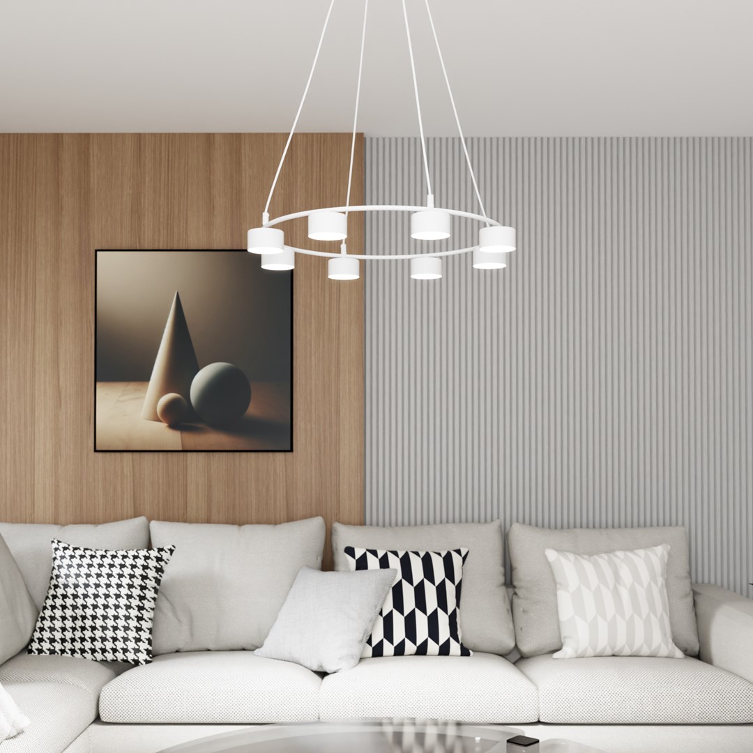 Emibig Visilica STARLIT 230V 10W MAX LED GX53 Čelik Bijela - Slika 5