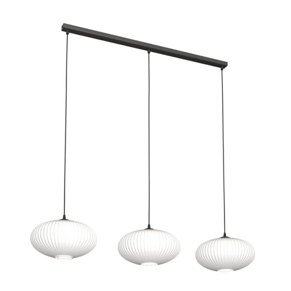 Emibig Visilica COCO 230 V 15W MAX LED E27 Čelik/ Staklo Crna