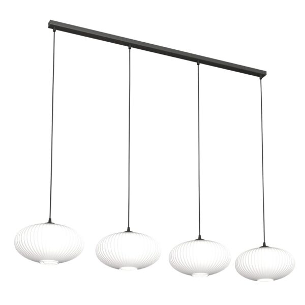 Emibig Visilica COCO 230 V 15W MAX LED E27 Čelik/ Staklo Crna