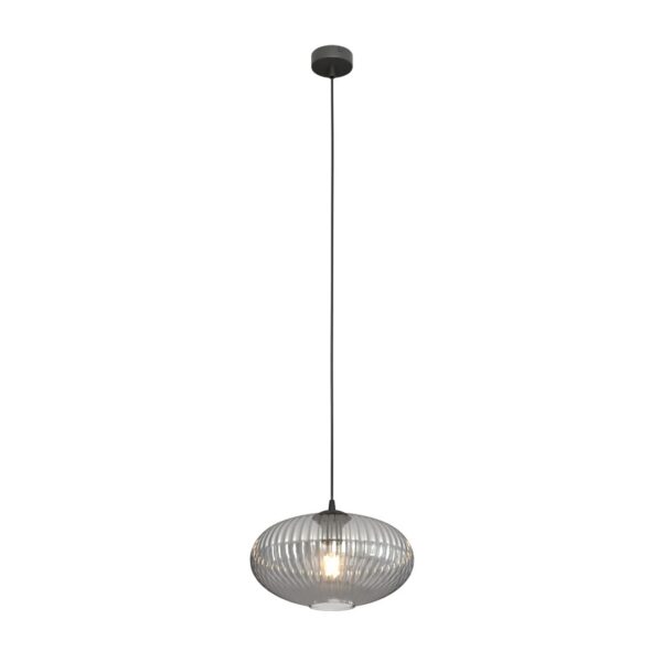 Emibig Visilica COCO 230 V 15W MAX LED E27 Čelik/ Staklo Crna