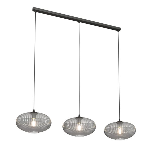 Emibig Visilica COCO 230 V 15W MAX LED E27 Čelik/ Staklo Crna